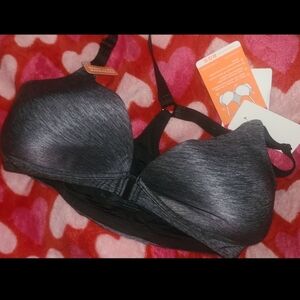 Warner's Charcoal Gray Bra